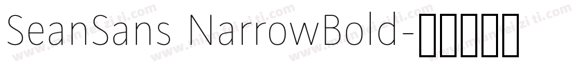 SeanSans NarrowBold字体转换